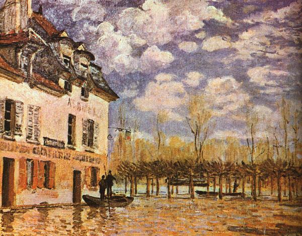 Alfred Sisley Boat During a Flood Germany oil painting art
